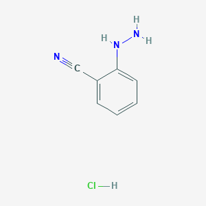 Benzonitrile, 2-hydrazinyl-, hydrochloride Benzonitrile, 2-hydrazinyl-, hydrochloride