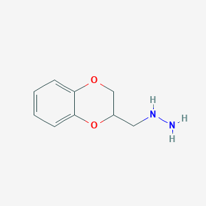 (2,3-dihydro-1,4-benzodioxin-2-ylmethyl)hydrazine (2,3-dihydro-1,4-benzodioxin-2-ylmethyl)hydrazine