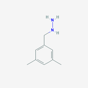 1-(3,5-dimethylbenzyl)hydrazine 1-(3,5-dimethylbenzyl)hydrazine