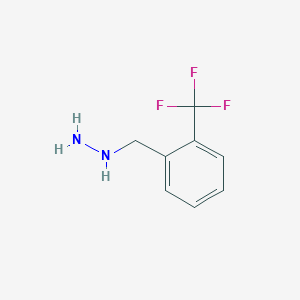 1-(2-(trifluoromethyl)benzyl)hydrazine 1-(2-(trifluoromethyl)benzyl)hydrazine