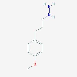 1-(3-(4-methoxyphenyl)propyl)hydrazine hydrochloride 1-(3-(4-methoxyphenyl)propyl)hydrazine hydrochloride