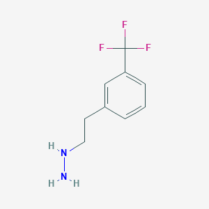 1-(3-(trifluoromethyl)phenethyl)hydrazine 1-(3-(trifluoromethyl)phenethyl)hydrazine