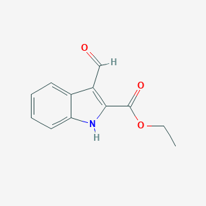 1H-INDOLE-2-CARBOXYLIC ACID,3-FORMYL-, ETHYL ESTER 1H-INDOLE-2-CARBOXYLIC ACID,3-FORMYL-, ETHYL ESTER
