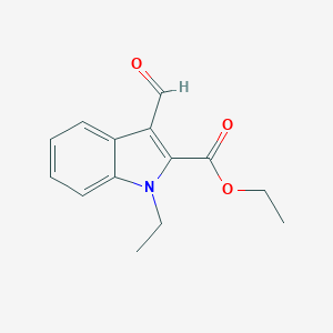 1H-INDOLE-2-CARBOXYLIC ACID,1-ETHYL-3-FORMYL-,ETHYL ESTER 1H-INDOLE-2-CARBOXYLIC ACID,1-ETHYL-3-FORMYL-,ETHYL ESTER