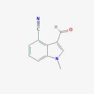 1H-Indole-4-carbonitrile, 3-formyl-1-methyl- 1H-Indole-4-carbonitrile, 3-formyl-1-methyl-