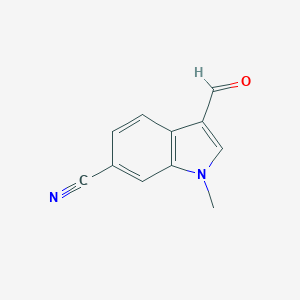 1H-Indole-6-carbonitrile, 3-formyl-1-methyl- 1H-Indole-6-carbonitrile, 3-formyl-1-methyl-
