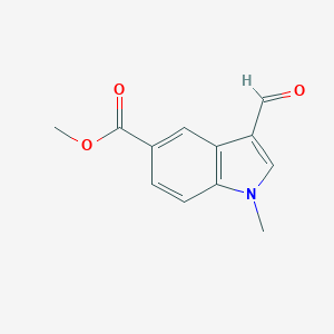 1H-Indole-5-carboxylic acid, 3-formyl-1-methyl-, methyl ester 1H-Indole-5-carboxylic acid, 3-formyl-1-methyl-, methyl ester