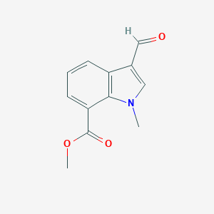 1H-Indole-7-carboxylic acid, 3-formyl-1-methyl-, methyl ester 1H-Indole-7-carboxylic acid, 3-formyl-1-methyl-, methyl ester