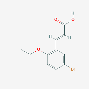 2-Propenoic acid, 3-(5-bromo-2-ethoxyphenyl)-, (2E)- 2-Propenoic acid, 3-(5-bromo-2-ethoxyphenyl)-, (2E)-