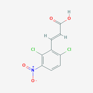 2-Propenoic acid, 3-(2,6-dichloro-3-nitrophenyl)- 2-Propenoic acid, 3-(2,6-dichloro-3-nitrophenyl)-