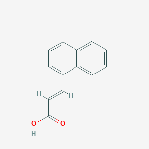 2-Propenoic acid, 3-(4-methyl-1-naphthalenyl)- 2-Propenoic acid, 3-(4-methyl-1-naphthalenyl)-
