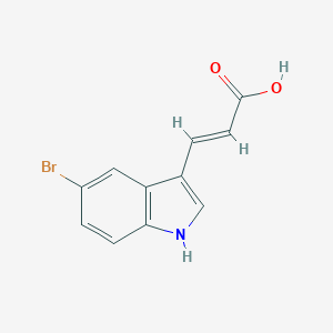 2-Propenoic acid, 3-(5-bromo-1H-indol-3-yl)- 2-Propenoic acid, 3-(5-bromo-1H-indol-3-yl)-