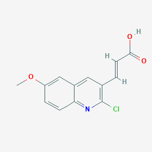 2-Propenoic acid, 3-(2-chloro-6-methoxy-3-quinolinyl)-