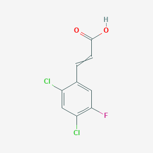 2-Propenoic acid, 3-(2,4-dichloro-5-fluorophenyl)- 2-Propenoic acid, 3-(2,4-dichloro-5-fluorophenyl)-