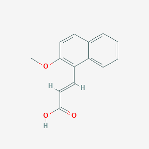 2-Propenoic acid, 3-(2-methoxy-1-naphthalenyl)-, (2E)- 2-Propenoic acid, 3-(2-methoxy-1-naphthalenyl)-, (2E)-