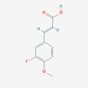 2-Propenoic acid, 3-(3-fluoro-4-methoxyphenyl)-, (2E)- 2-Propenoic acid, 3-(3-fluoro-4-methoxyphenyl)-, (2E)-