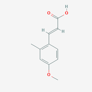 2-Propenoic acid, 3-(4-methoxy-2-methylphenyl)-, (2E)- 2-Propenoic acid, 3-(4-methoxy-2-methylphenyl)-, (2E)-