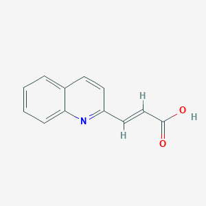 2-Propenoic acid, 3-(2-quinolinyl)-, (2E)- 2-Propenoic acid, 3-(2-quinolinyl)-, (2E)-
