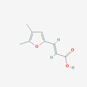 2-Propenoic acid, 3-(4,5-dimethyl-2-furanyl)-, (E)- 2-Propenoic acid, 3-(4,5-dimethyl-2-furanyl)-, (E)-