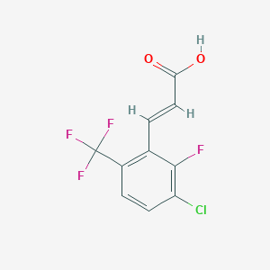 2-Propenoic acid, 3-[3-chloro-2-fluoro-6-(trifluoromethyl)phenyl]-