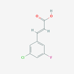 2-Propenoic acid, 3-(3-chloro-5-fluorophenyl)-, (2E)- 2-Propenoic acid, 3-(3-chloro-5-fluorophenyl)-, (2E)-