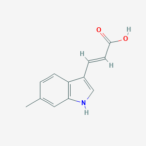 2-Propenoic acid, 3-(6-methyl-1H-indol-3-yl)-, (E)-