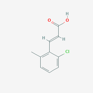 2-Propenoic acid, 3-(2-chloro-6-methylphenyl)- 2-Propenoic acid, 3-(2-chloro-6-methylphenyl)-