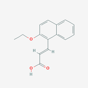 2-Propenoic acid, 3-(2-ethoxy-1-naphthalenyl)- 2-Propenoic acid, 3-(2-ethoxy-1-naphthalenyl)-