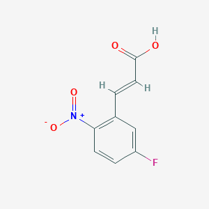 2-Propenoic acid, 3-(5-fluoro-2-nitrophenyl)- 2-Propenoic acid, 3-(5-fluoro-2-nitrophenyl)-