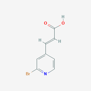 2-Propenoic acid, 3-(2-bromo-4-pyridinyl)- 2-Propenoic acid, 3-(2-bromo-4-pyridinyl)-