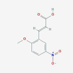 2-Propenoic acid, 3-(2-methoxy-5-nitrophenyl)-, (2E)-
