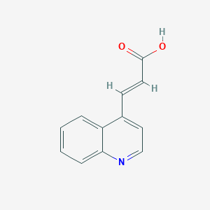 2-Propenoic acid, 3-(4-quinolinyl)-, (2E)- 2-Propenoic acid, 3-(4-quinolinyl)-, (2E)-