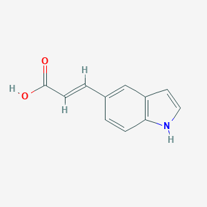 2-Propenoic acid, 3-(1H-indol-5-yl)-, (2E)- 2-Propenoic acid, 3-(1H-indol-5-yl)-, (2E)-