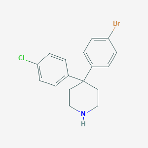4-(4-bromophenyl)-4-(4-chlorophenyl)piperidine 4-(4-bromophenyl)-4-(4-chlorophenyl)piperidine