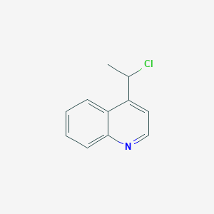 Quinoline, 4-(1-chloroethyl)- Quinoline, 4-(1-chloroethyl)-