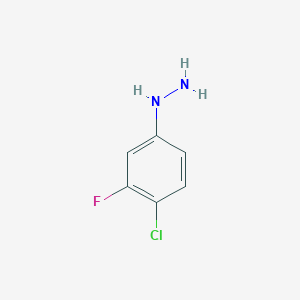 HYDRAZINE,(4-CHLORO-3-FLUOROPHENYL)- HYDRAZINE,(4-CHLORO-3-FLUOROPHENYL)-
