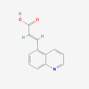 2-Propenoic acid, 3-(5-quinolinyl)-, (2E)- 2-Propenoic acid, 3-(5-quinolinyl)-, (2E)-