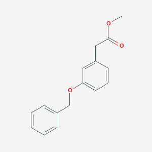 Benzeneacetic acid, 3-(phenylmethoxy)-, methyl ester Benzeneacetic acid, 3-(phenylmethoxy)-, methyl ester