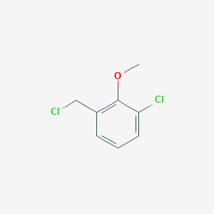 Benzene, 1-chloro-3-(chloromethyl)-2-methoxy- Benzene, 1-chloro-3-(chloromethyl)-2-methoxy-