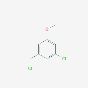 Benzene, 1-chloro-3-(chloromethyl)-5-methoxy- Benzene, 1-chloro-3-(chloromethyl)-5-methoxy-