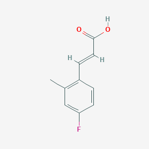 2-Propenoic acid, 3-(4-fluoro-2-methylphenyl)- 2-Propenoic acid, 3-(4-fluoro-2-methylphenyl)-
