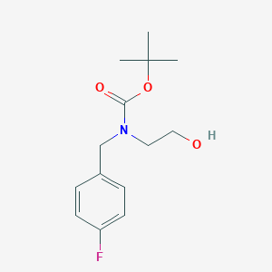 Carbamic acid, N-[(4-fluorophenyl)methyl]-N-(2-hydroxyethyl)-, 1,1-dimethylethyl ester