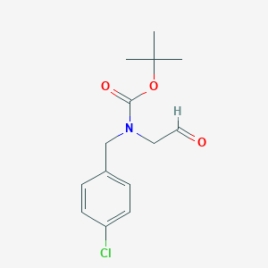 Carbamic acid, N-[(4-chlorophenyl)methyl]-N-(2-oxoethyl)-, 1,1-dimethylethyl ester