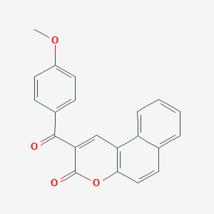 3H-Naphtho[2,1-b]pyran-3-one, 2-(4-methoxybenzoyl)-
