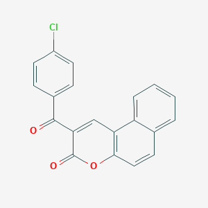 3H-Naphtho[2,1-b]pyran-3-one, 2-(4-chlorobenzoyl)-