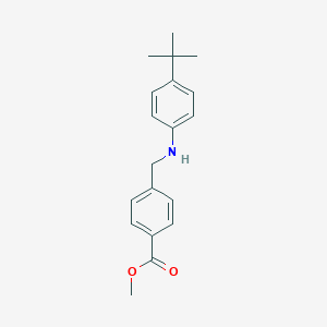 Benzoic acid, 4-[[[4-(1,1-dimethylethyl)phenyl]amino]methyl]-, methyl ester