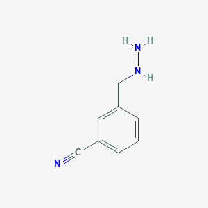 3-(hydrazinylmethyl)benzonitrile 3-(hydrazinylmethyl)benzonitrile