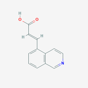 2-Propenoic acid, 3-(5-isoquinolinyl)-, (E)- 2-Propenoic acid, 3-(5-isoquinolinyl)-, (E)-