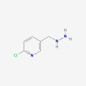 Pyridine, 2-chloro-5-(hydrazinylmethyl)- Pyridine, 2-chloro-5-(hydrazinylmethyl)-