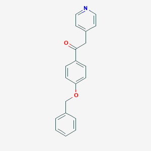 Ethanone, 1-[4-(phenylmethoxy)phenyl]-2-(4-pyridinyl)-